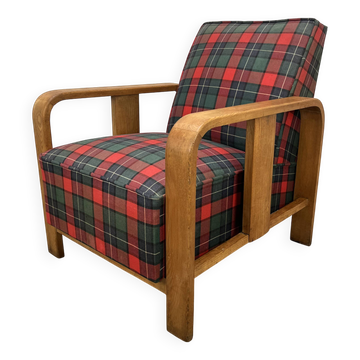 Art Deco wooden armchair from the 1930s