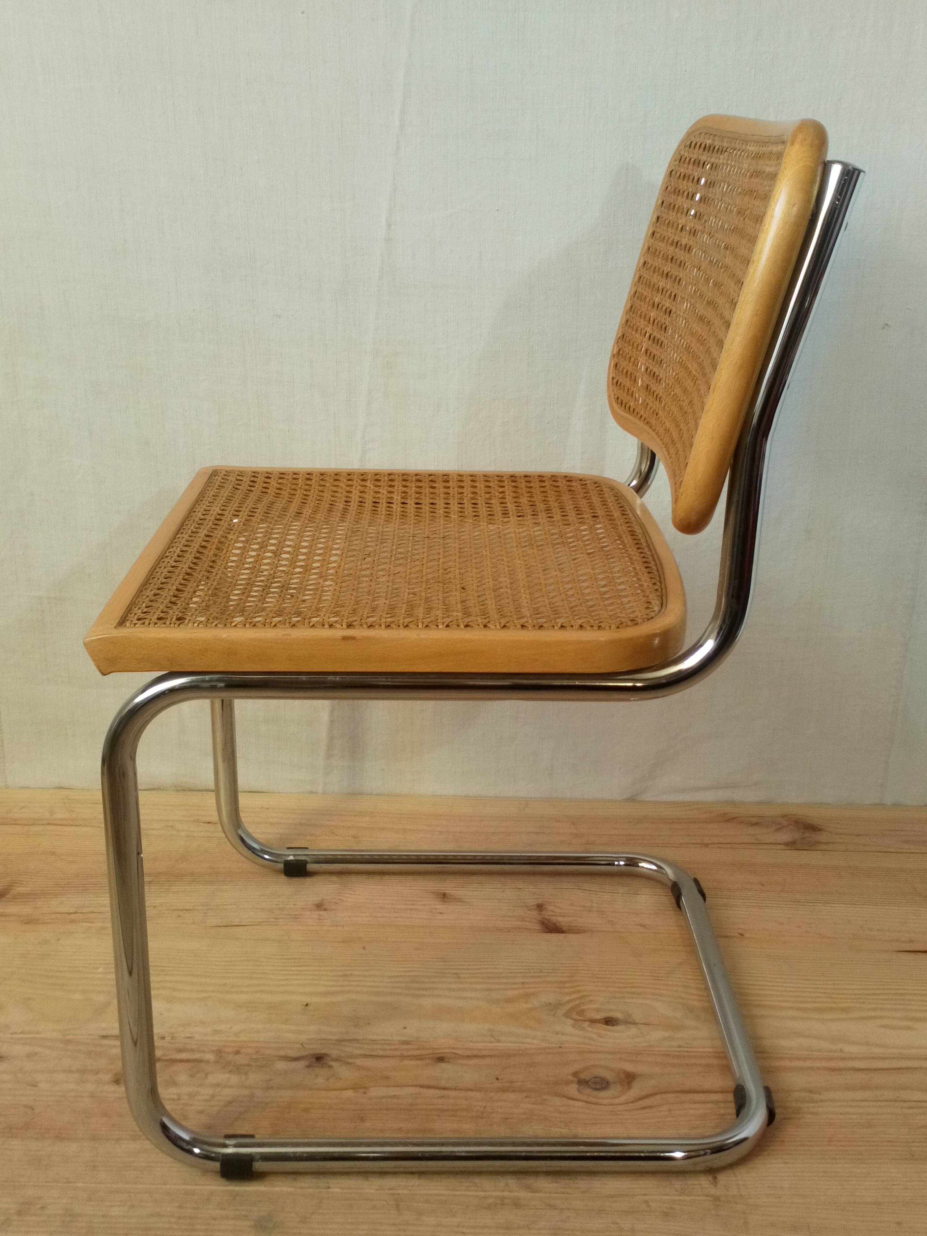Chaise Breuer B32 édition Italienne années 70
