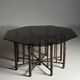 Table basse octogonale en bambou XL