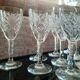 Set of 10 antique crystal glasses