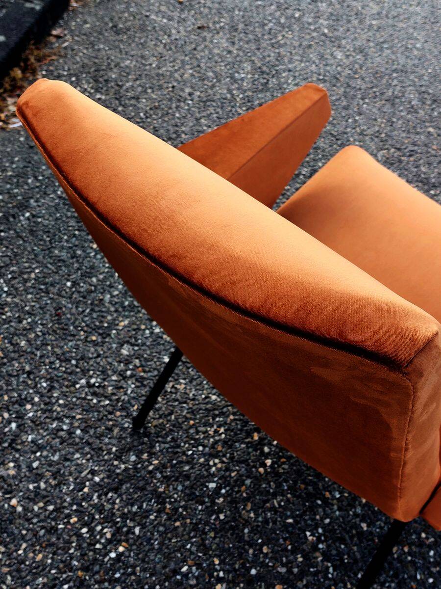 Fauteuil vintage moderniste restauré