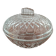 Arcoroc "Diamant" pressed glass sugar bowl – 1970s