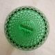 Candy or sugar maker in green glass Arcoroc