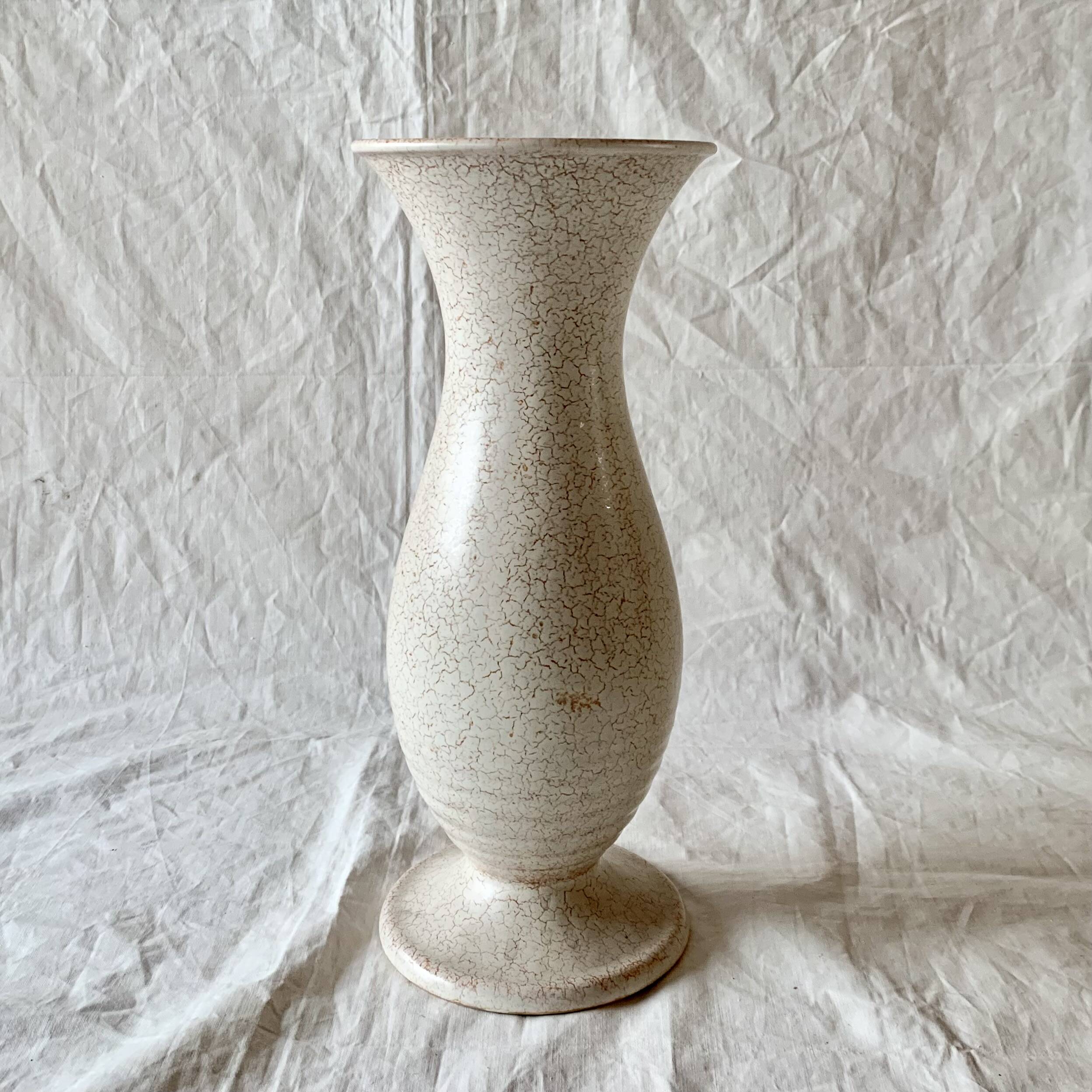 Vintage off-white ceramic vase - Model 985 32 - West Germany