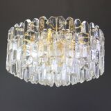 Superb brass and Murano glass light fixture Palazzo, Kalmar, Austria, 1970.