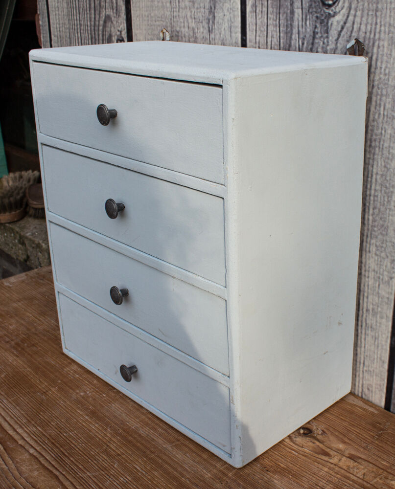 Old small cupboard with 4 drawers 37 cm high