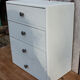 Old small cupboard with 4 drawers 37 cm high