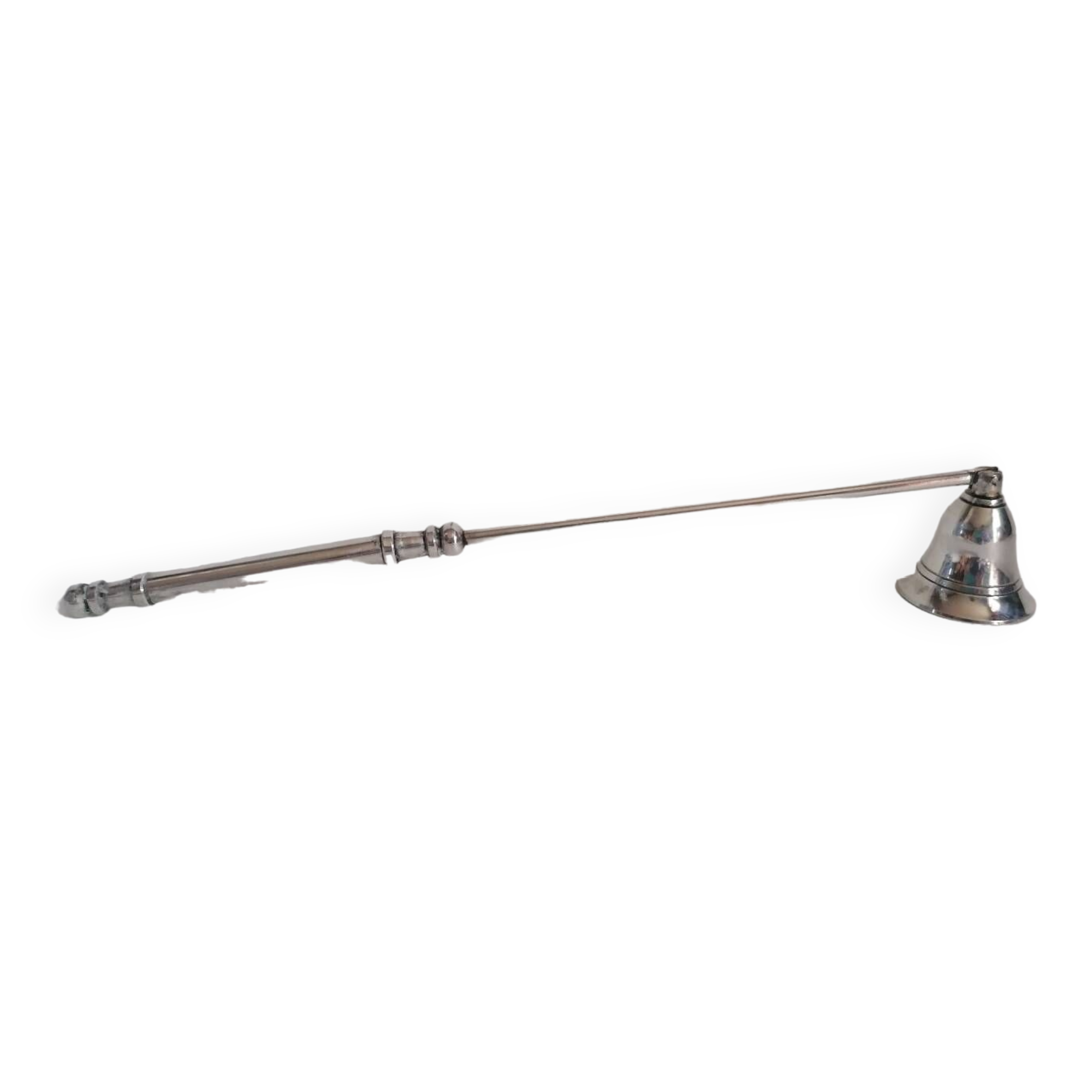 Silver metal candle snuffer