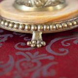 Marble and Copper Night Table Lamp, Late 20th Century