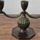 Elegant Swedish Grace Candelabra in Solid Bronze by Jacob Ängman, GAB