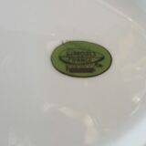 1 saucière 2 raviers Limoges porcelain golden border