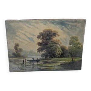 Huile sur toile, tableau