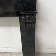 Napoleon III period fireplace with a black marble corbel. 19th century.