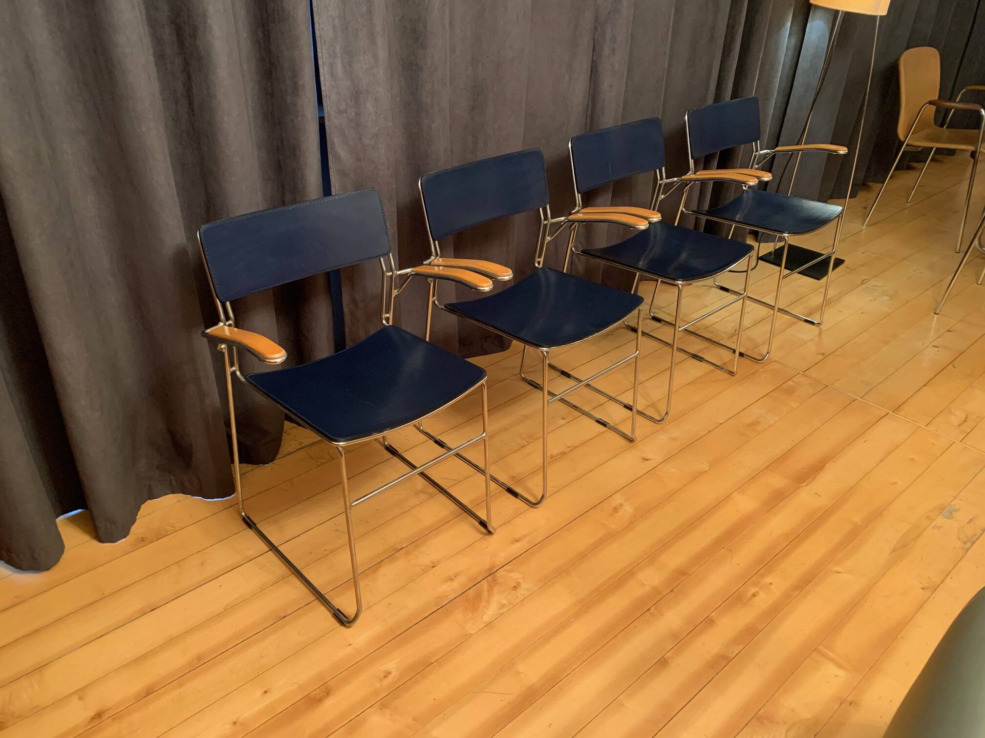 Set of four Sultana chairs, Arrben, Italy, 1970s/1980s