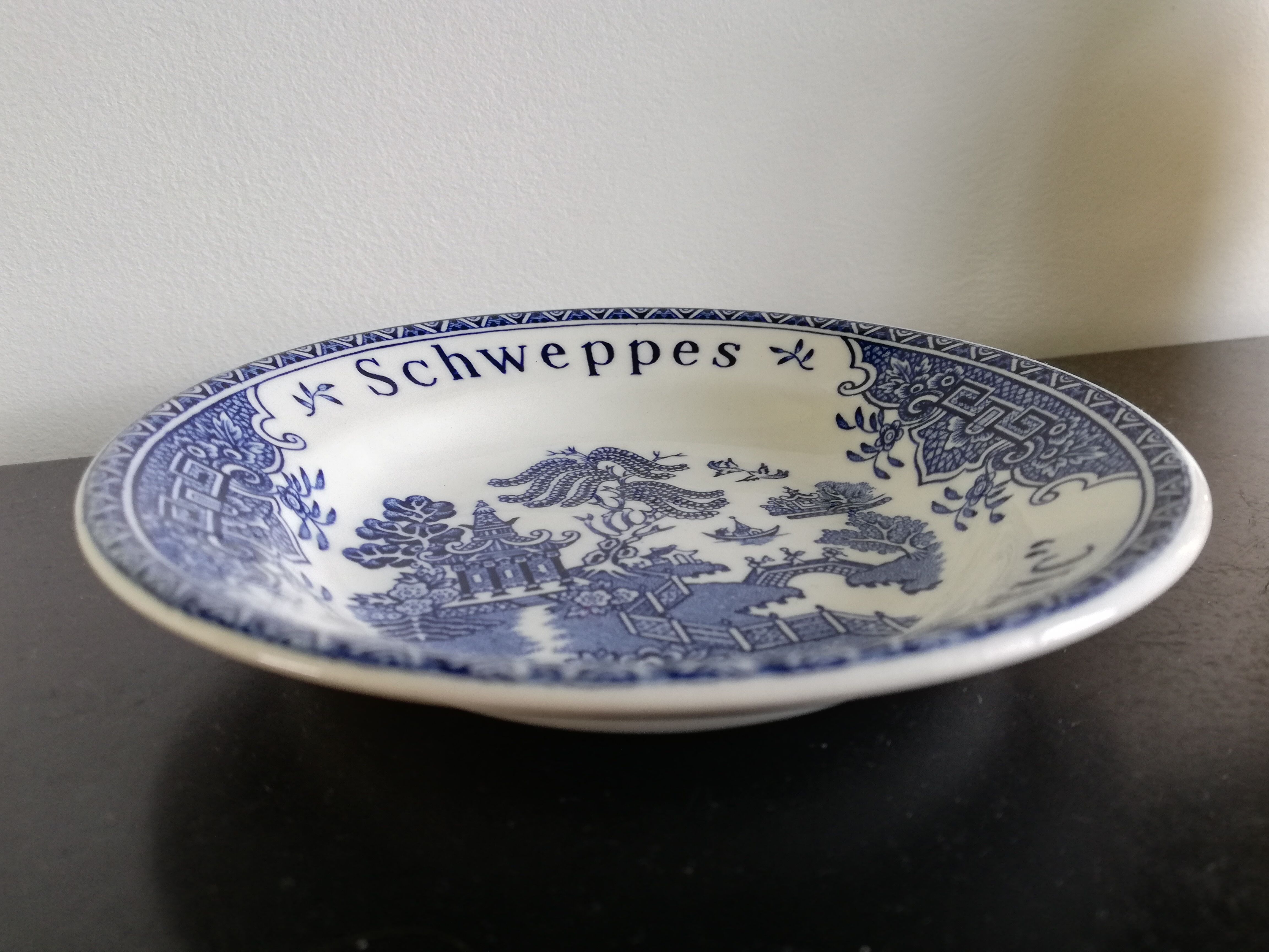 Empty Pocket Wedgwood White and Blue Sweppes