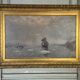 Oil on canvas, "view of an icy sea", monogram and date at the bottom right, P.E 86 for 1886.