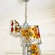 Suspension vintage en verre de Murano par Mazzega – années 70 – verre
