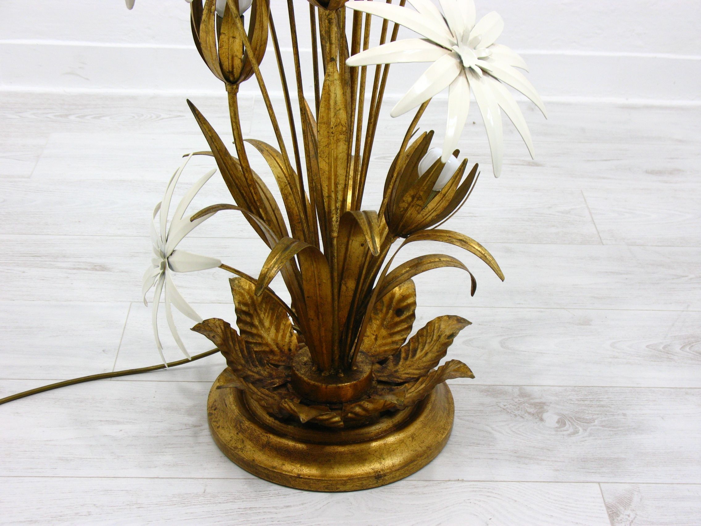 Lampadaire Vintage Hollywood Regency de Hans Kögl, années 1970