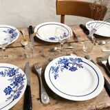 Set of 6 old flat plates