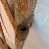 Old riveted metal gate