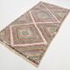 Tapis Kilim oriental bleu et vert