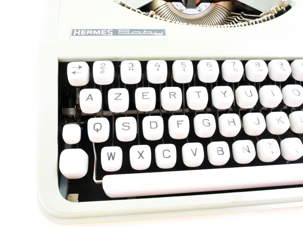 Grey Sage baby hermes typewriter
