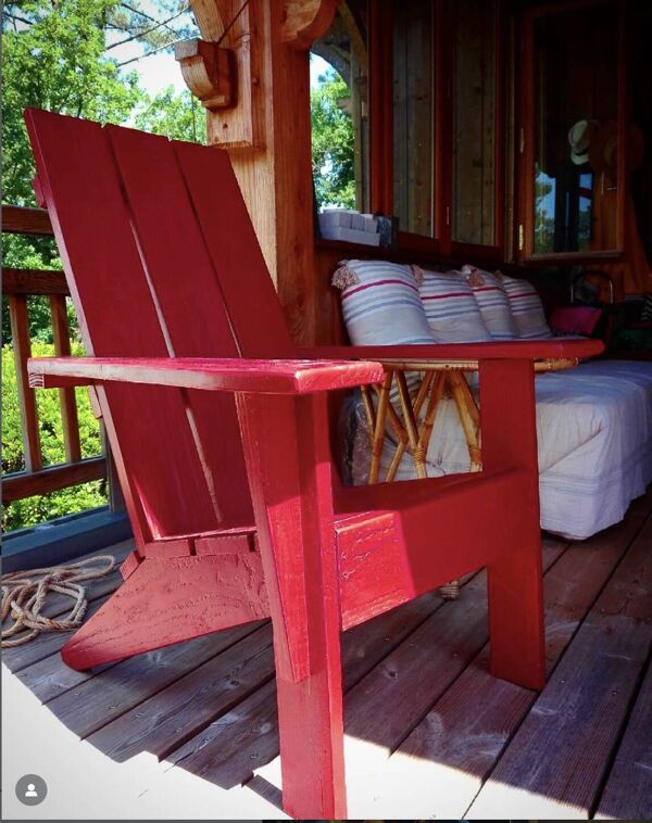Fauteuil de jardin ''Adirondack