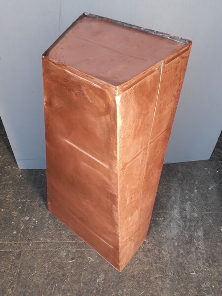 Column sheath harness in modernist copper ep 1950/60