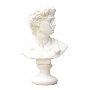 Buste en plâtre de david,