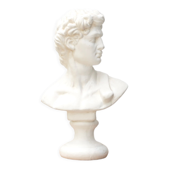 Plaster bust of David, reproduction of the 80s