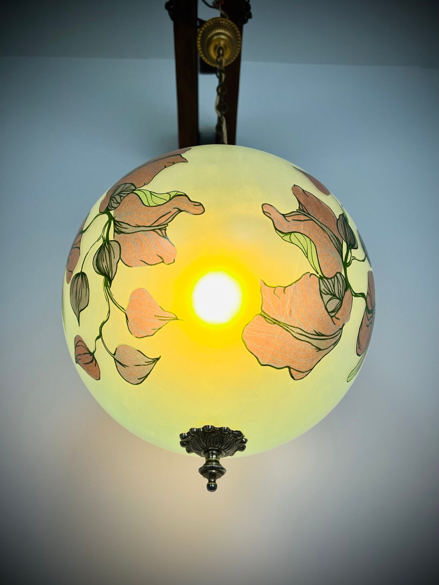 Art Deco glass pendant