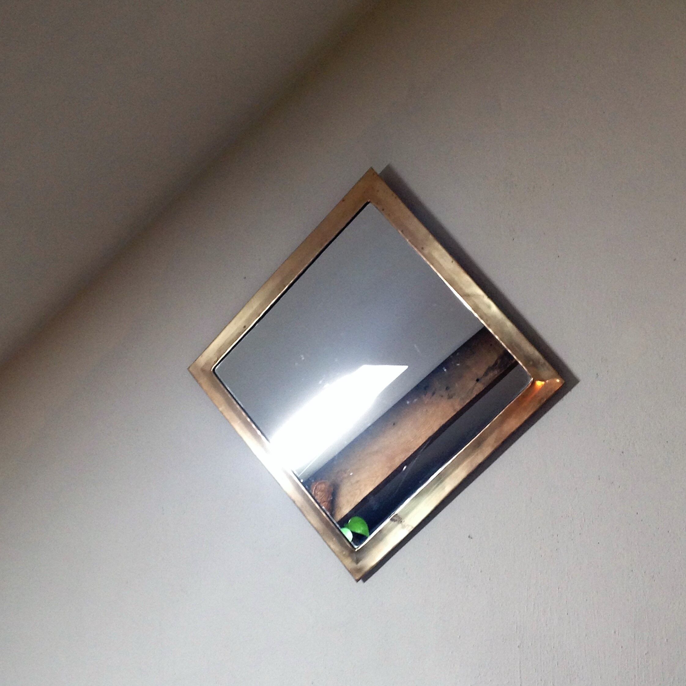 Mirror brass 43 x 43 cm