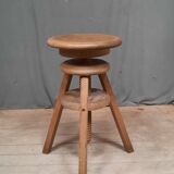 Wooden stool with screws
