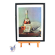 Cognac Polignac and pipe vintage original advertising poster 1950s