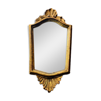 Small antique baroque mirror
