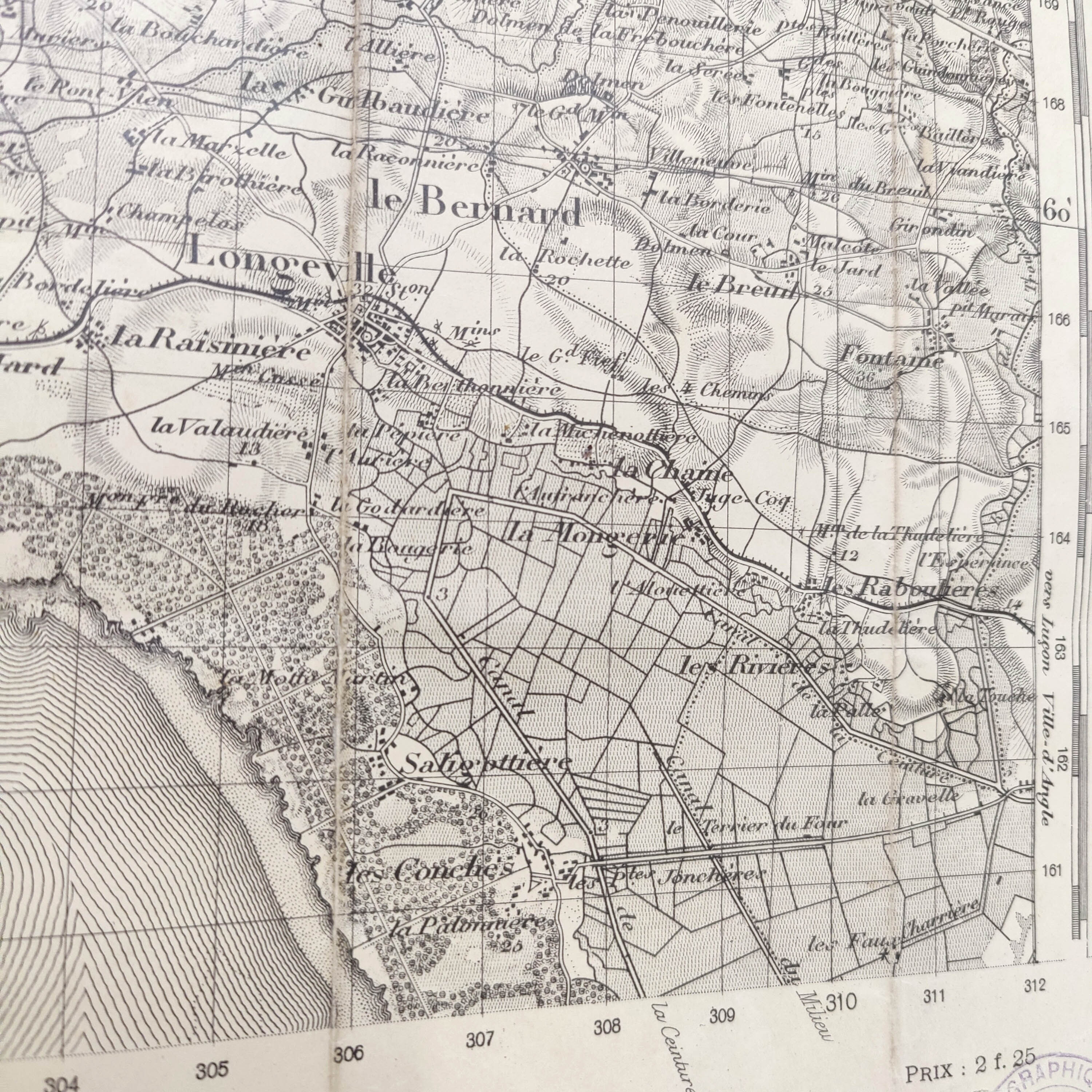 Map 1909 les Sables-d'Olonne