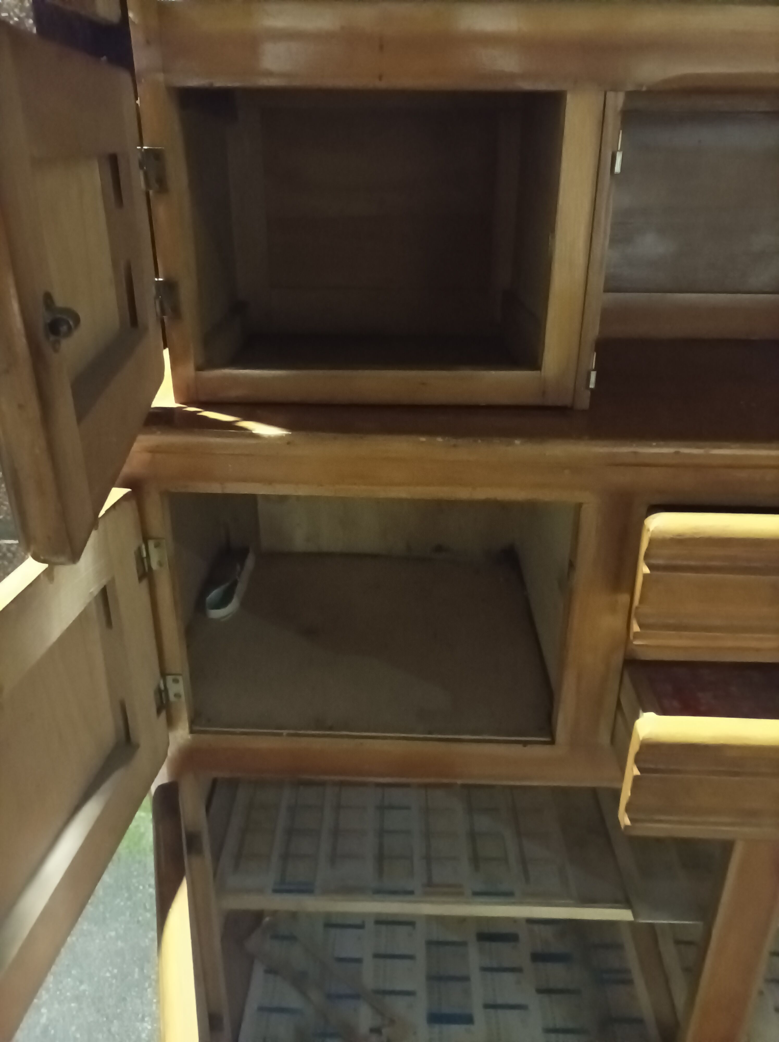Old cabinet Mado wood vintage 1950