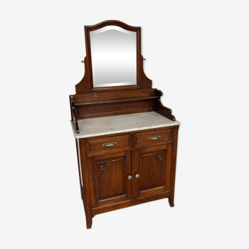 Marbled mahogany dressing table 20th