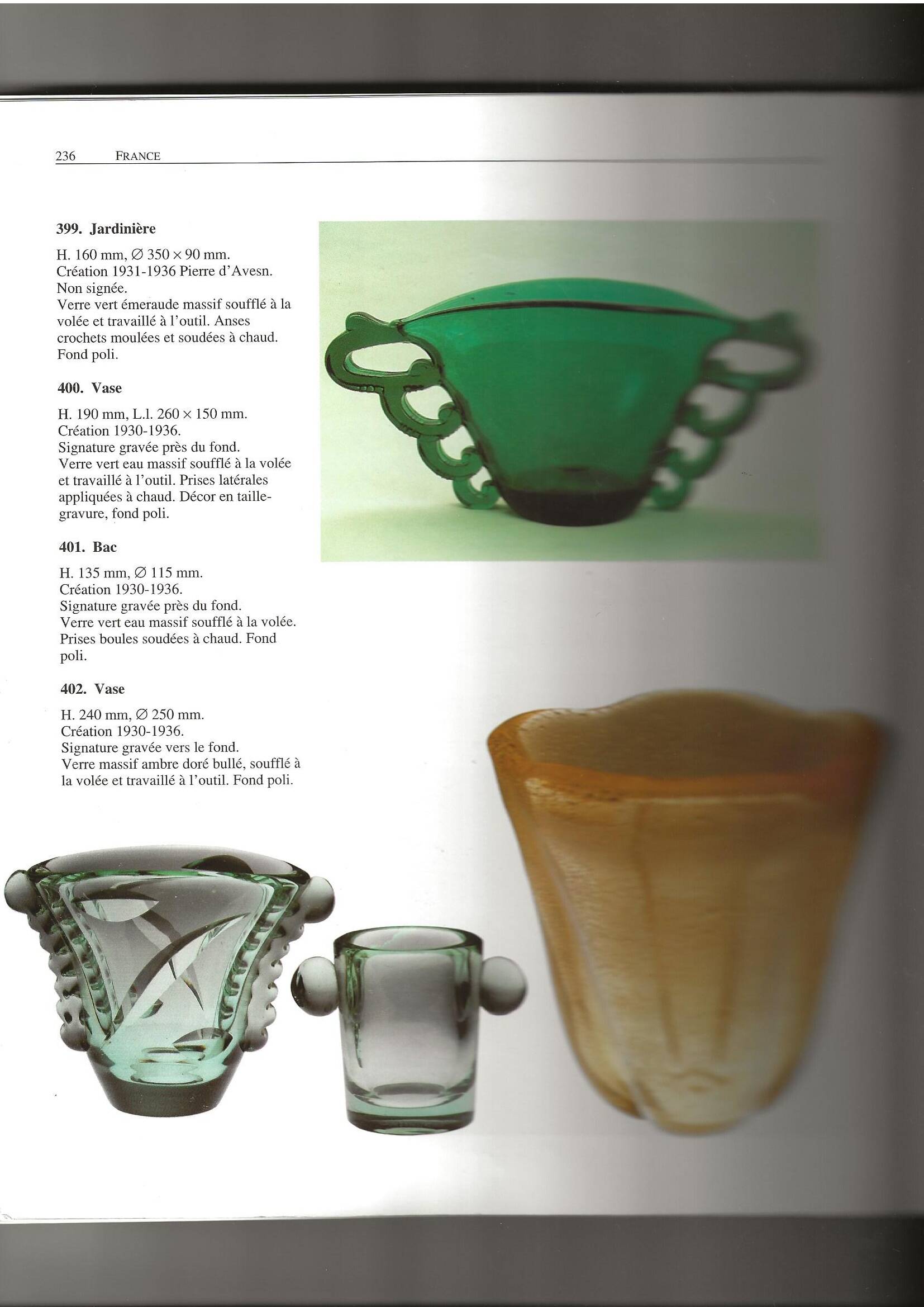 Vase Daum Pierre d'Asven