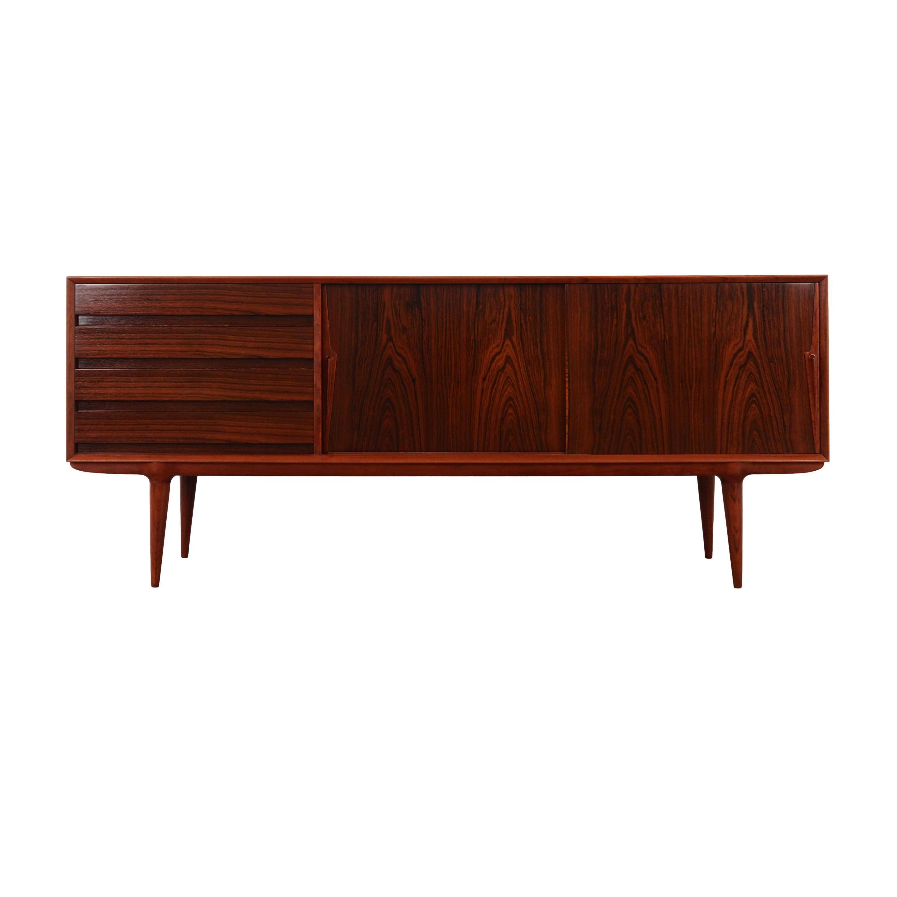 Rosewood sideboard, Danish design, 1970s, manufactured by Omann Jun