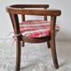 Vintage 1960s  turned wooden children's armchair