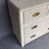 Rattan chest of drawers