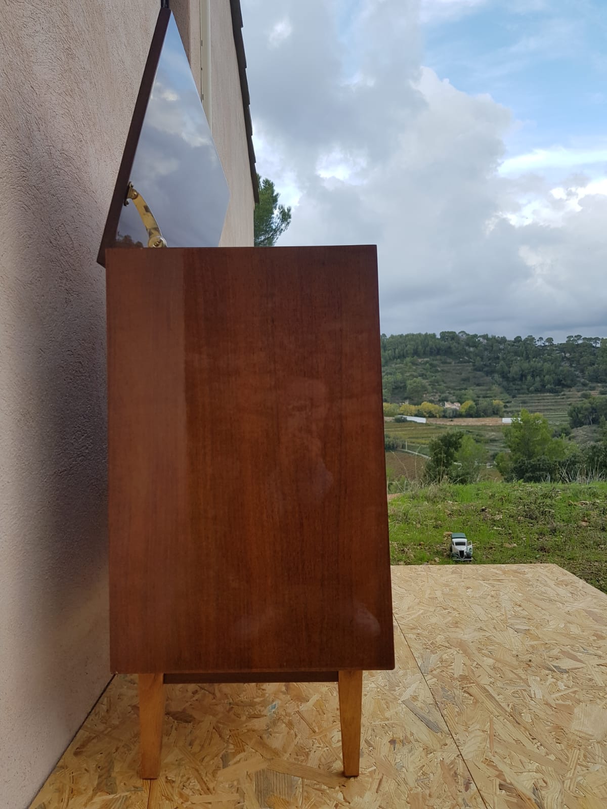 Meuble hifi tourne disque et radio Continental Edison