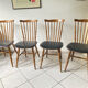 4 chairs bistro baumann tacoma boston vintage 60s