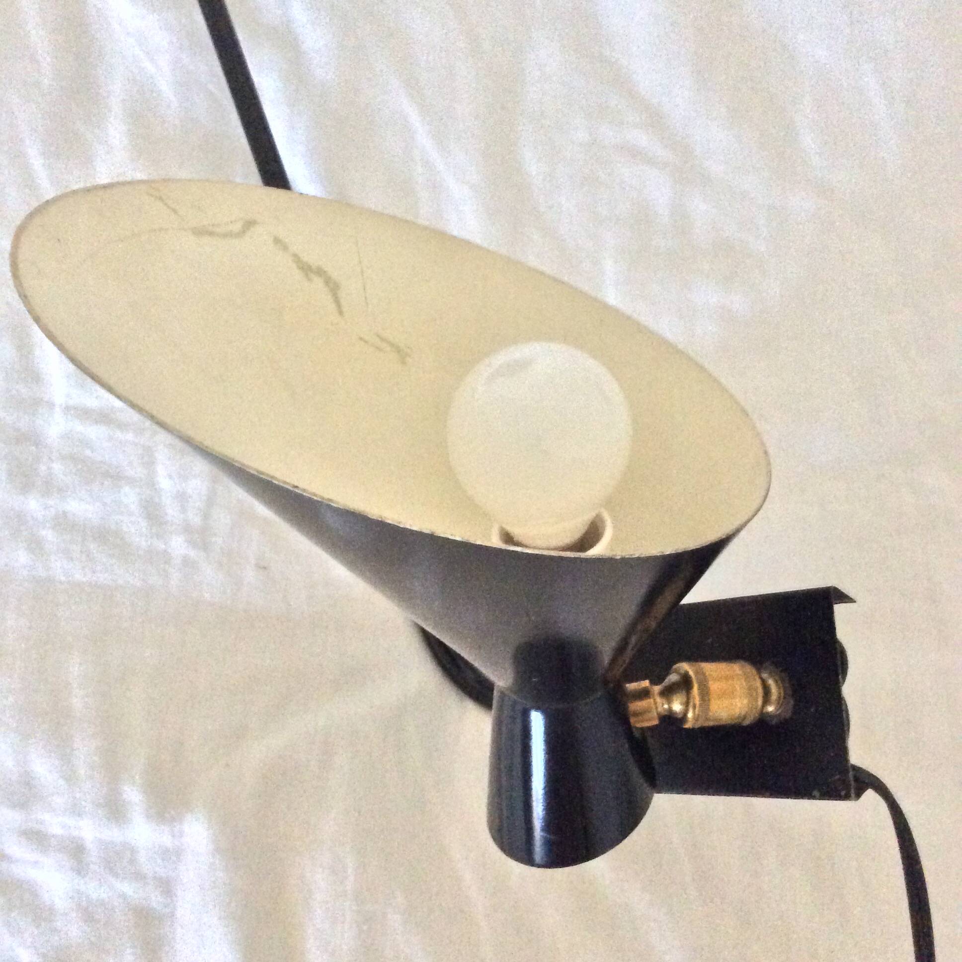 Light fixture, metal wall sconce, 1960s