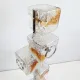 Murano glass cube floor lamp by Toni Zuccheri for VeArt 1960s
