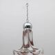 AVMazzega Mid-Century Modern Italian Murano Glass and Steel Pendant, 1970s