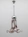 AVMazzega Mid-Century Modern Italian Murano Glass and Steel Pendant, 1970s