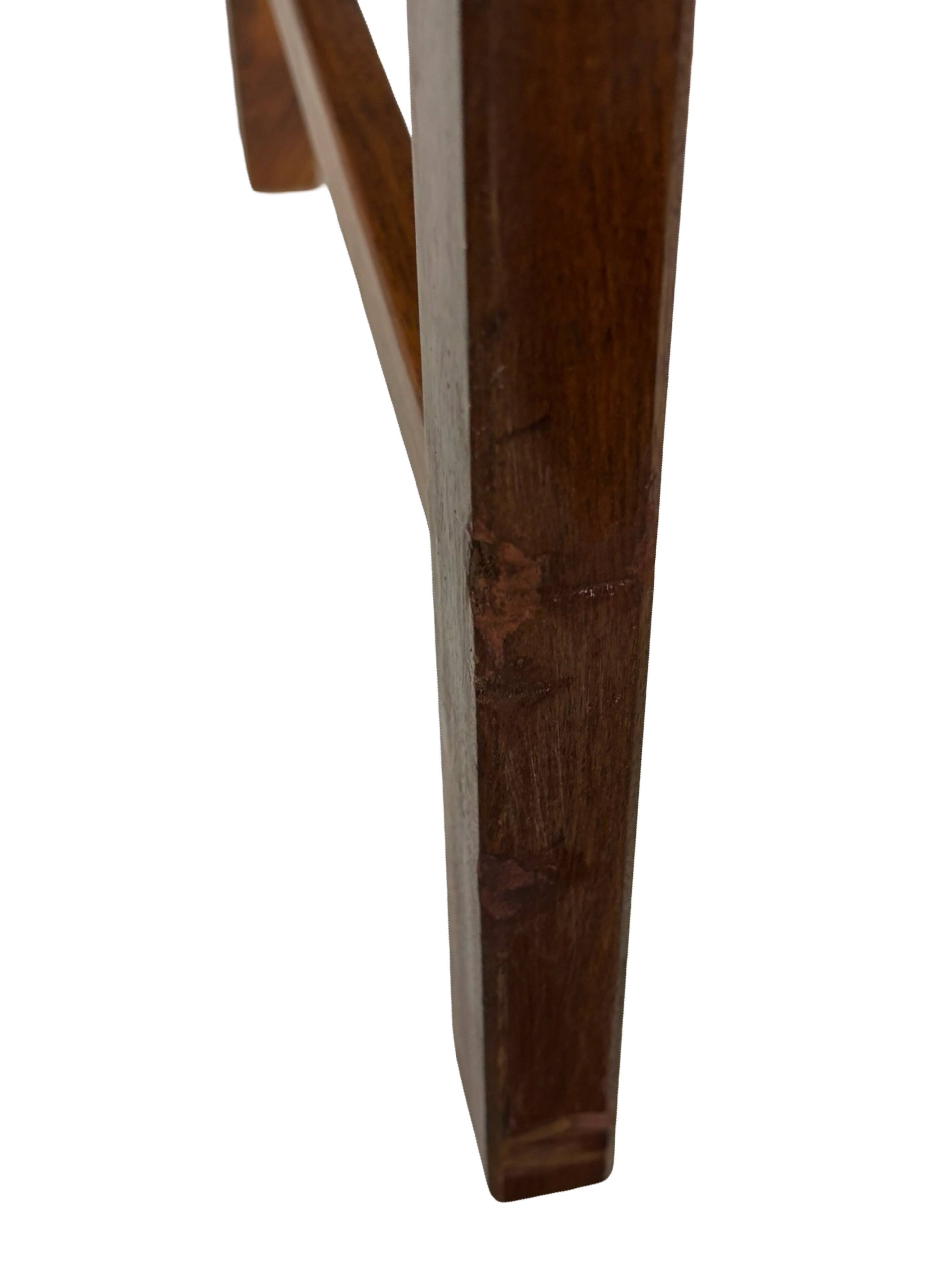 Vintage low sideboard with drawers 70's walnut veneer design