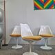 Lot de 3 chaises Tulip d'Eero Saarinen édition Knoll